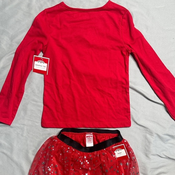 Red 'Believe' Christmas Tree Top and Skirt Set - Picture 6 of 7